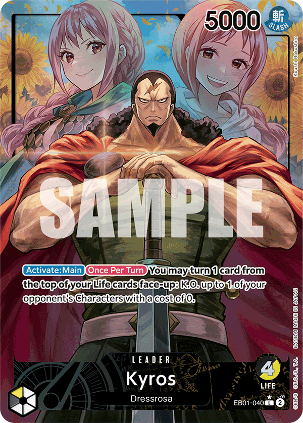 OPTCG Memorial Collection EB01-040 Kyros (Leader) Alternate