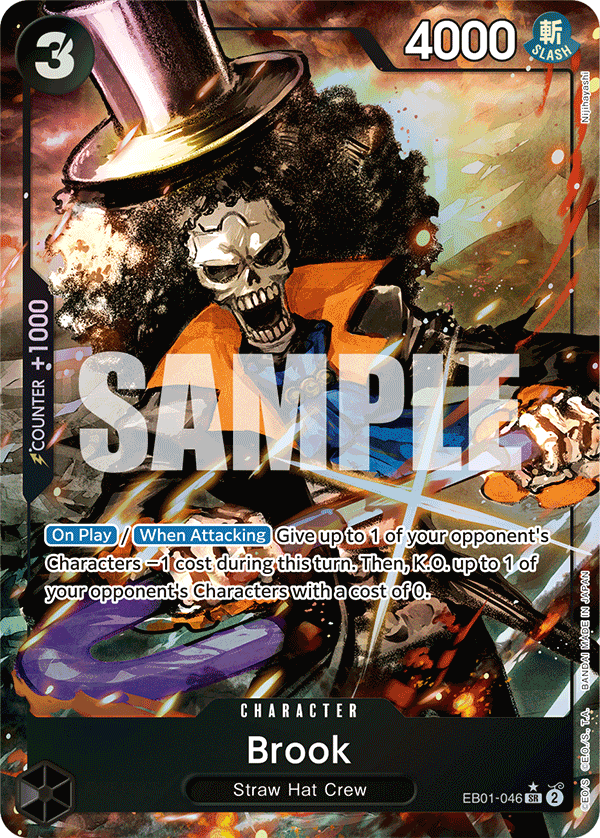 OPTCG Memorial Collection EB01-046 Brooks (SR) Alternate Art