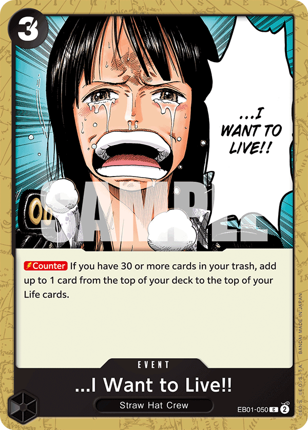 OPTCG Memorial Collection EB01-050 …I Want to Live!!