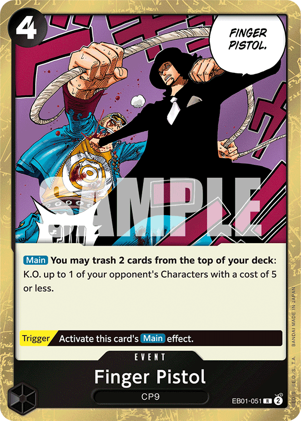 OPTCG Memorial Collection EB01-051 Finger Pistol