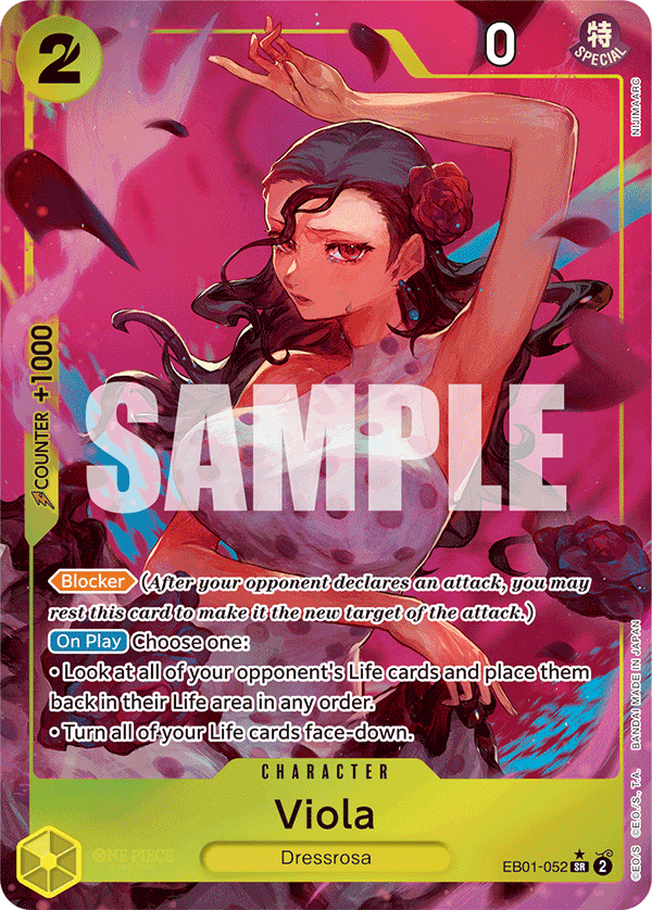 OPTCG Memorial Collection EB01-052 Viola (SR) Alternate Art