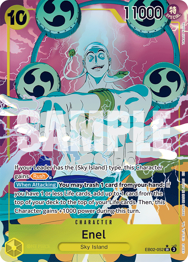 OPTCG Anime 25th Collection EB02-052 Enel (SR) Alternate Art