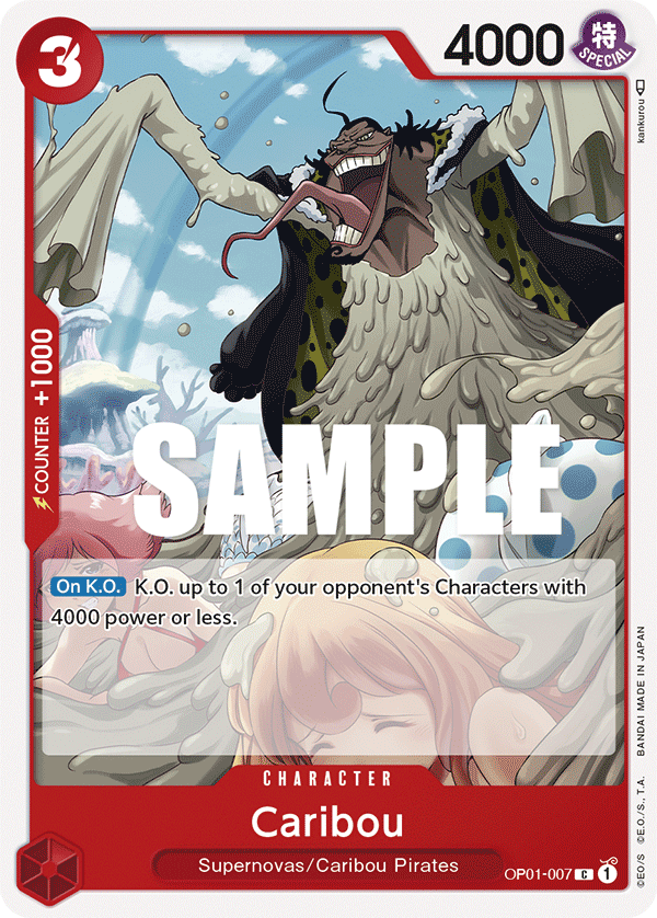 OPTCG Romance Dawn OP01-007 Caribou