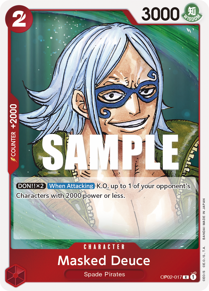 OPTCG Paramount War OP02-017 Masked Deuce