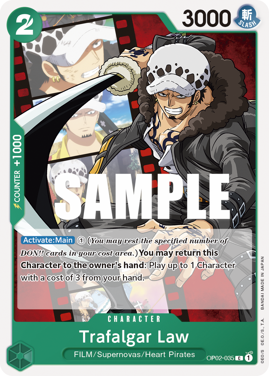 OPTCG Paramount War OP02-035 Trafalgar Law