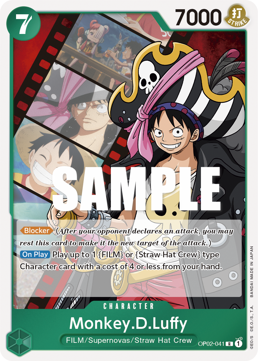 OPTCG Paramount War OP02-041 Monkey.D.Luffy