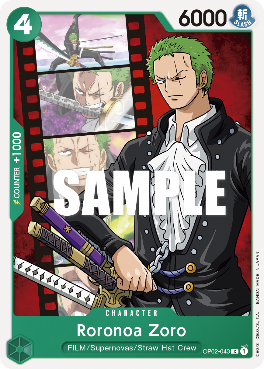 OPTCG Paramount War OP02-043 Roronoa Zoro