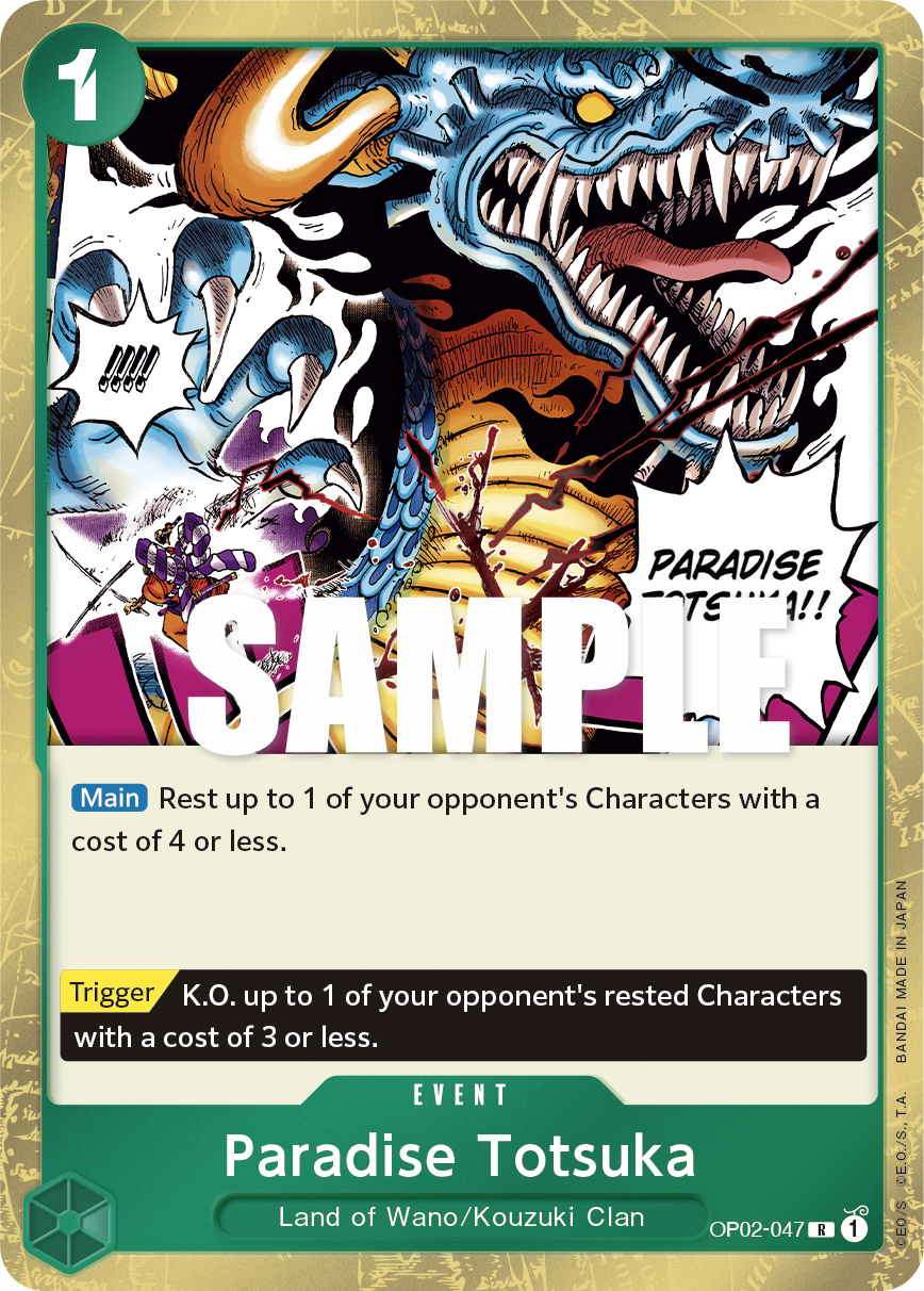 OPTCG Paramount War OP02-047 Paradise Totsuka