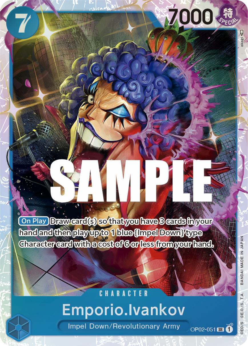 OPTCG Paramount War OP02-051 Emporio.Ivankov (SR)