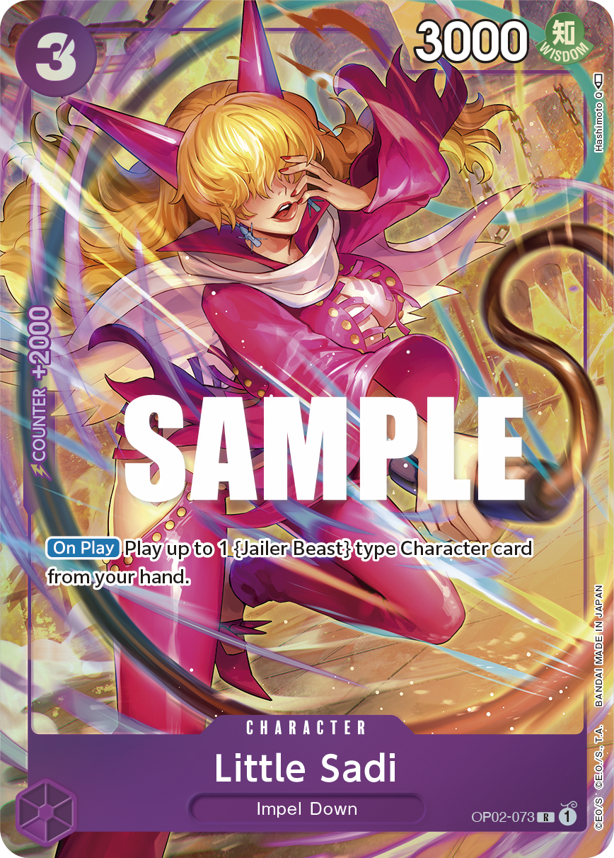 OPTCG Paramount War OP02-073 Little Sadi Alternate Art
