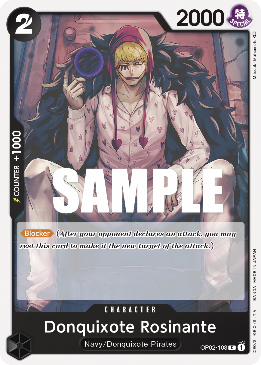 OPTCG Paramount War OP02-108 Donquixote Rosinante