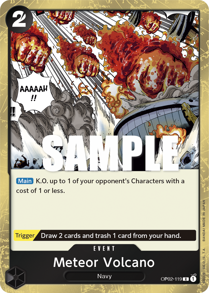 OPTCG Paramount War OP02-119 Meteor Volcano