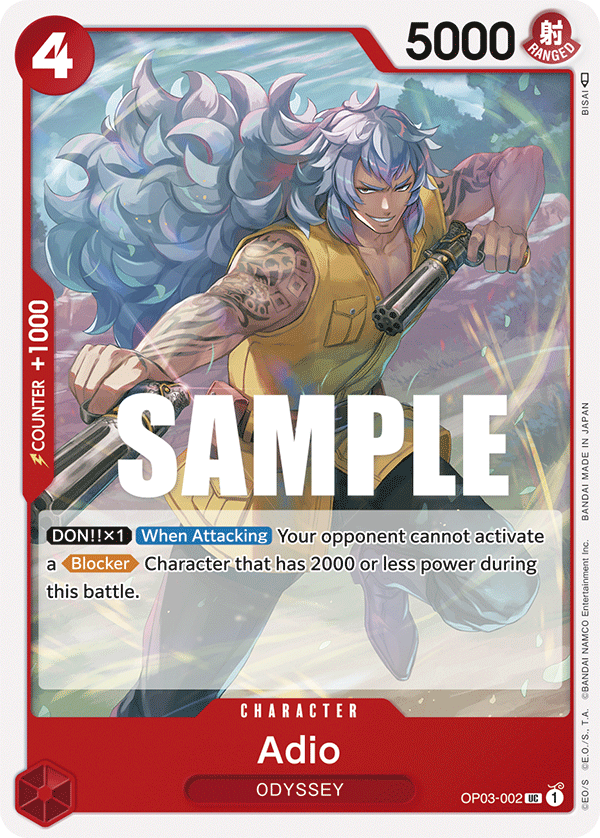 OPTCG Pillars of Strength OP03-002 Adio