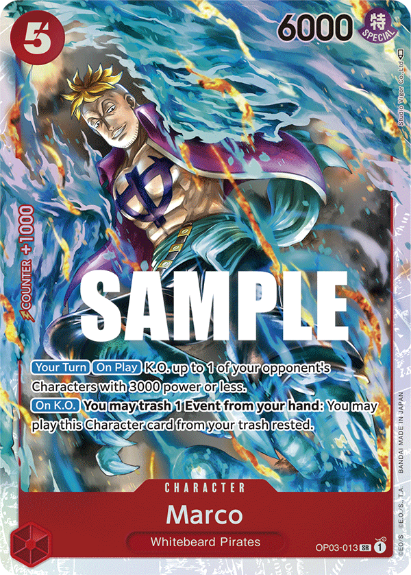 OPTCG Pillars of Strength OP03-013 Marco (SR)