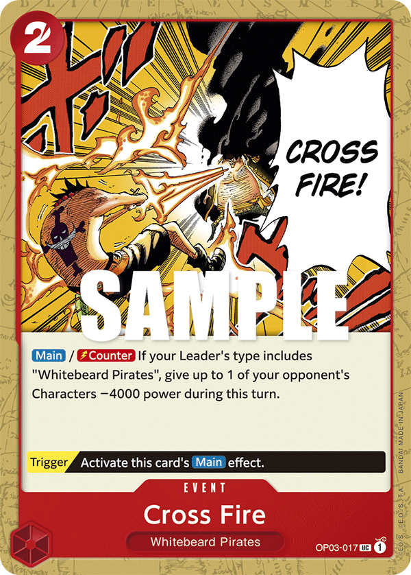 OPTCG Pillars of Strength OP03-017 Cross Fire