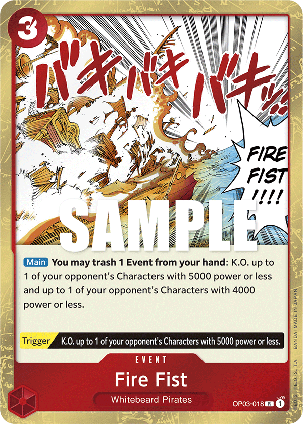 Fire Fist (OP03-018) (V.1)