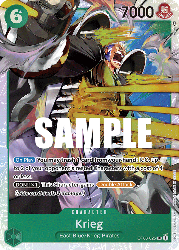 OPTCG Pillars of Strength OP03-025 Krieg (SR)