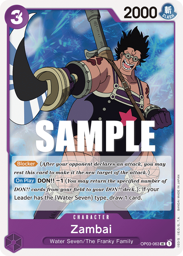 OPTCG Pillars of Strength OP03-063 Zambai