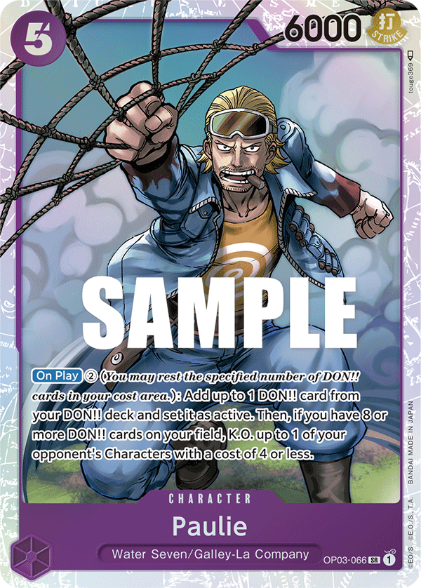 OPTCG Pillars of Strength OP03-066 Paulie (SR)