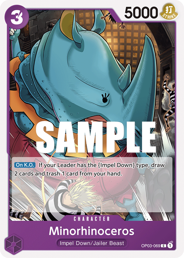 OPTCG Pillars of Strength OP03-069 Minorhinoceros