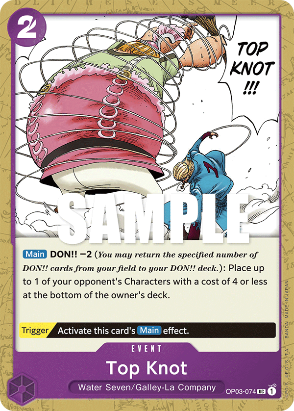 OPTCG Pillars of Strength OP03-074 Top Knot