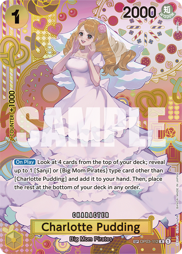 OPTCG Two Legends OP03-112 Charlotte Pudding Special Rare