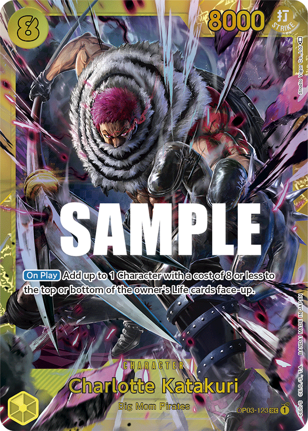 OPTCG Pillars of Strength OP03-123 Charlotte Katakuri (SEC)