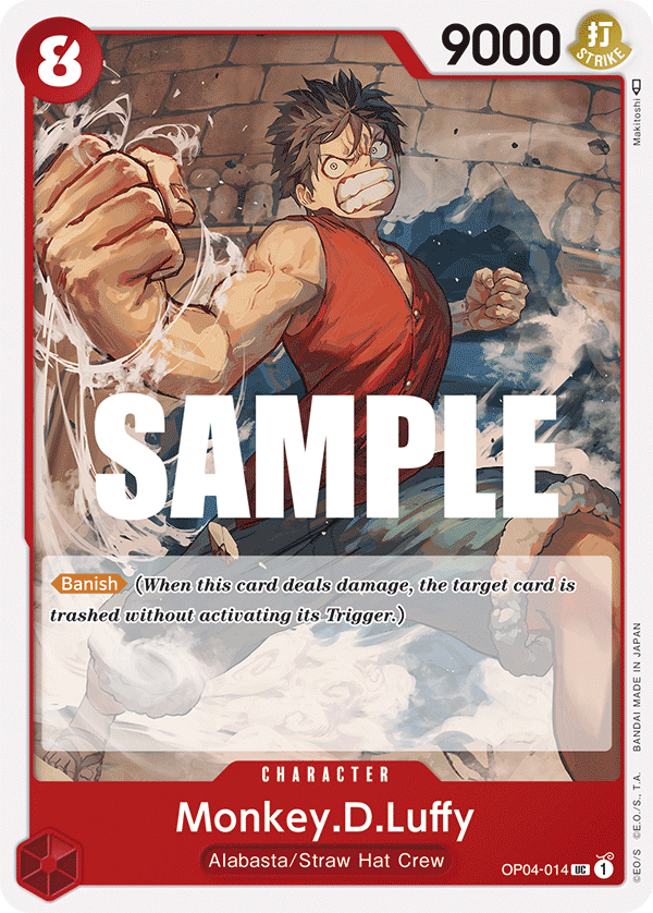 OPTCG Kingdoms of Intrigue OP04-014 Monkey.D.Luffy