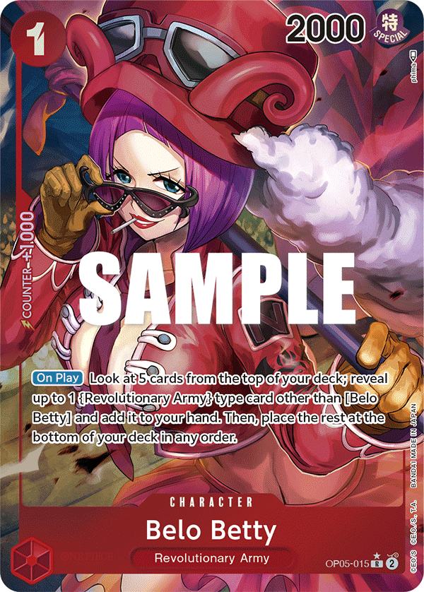 OPTCG Awakening of the New Era OP05-015 Belo Betty Alternate Art