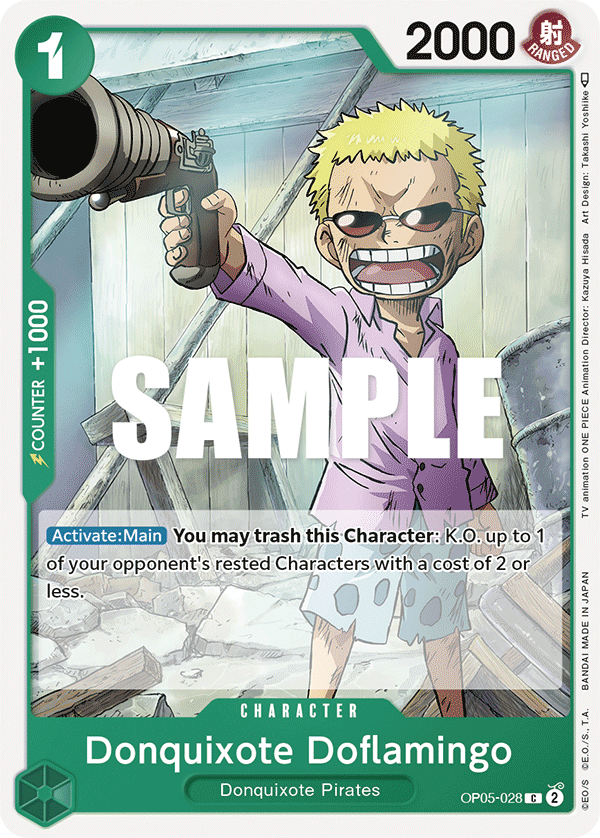 OPTCG Awakening of the New Era OP05-028 Donquixote Doflamingo