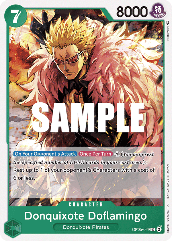 OPTCG Awakening of the New Era OP05-029 Donquixote Doflamingo