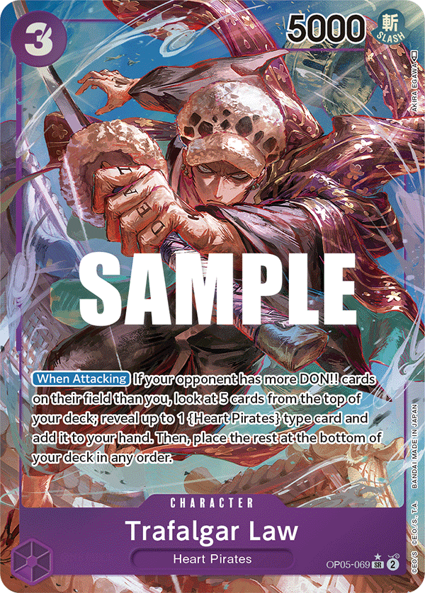 OPTCG Awakening of the New Era OP05-069 Trafalgar Law (SR) Alternate Art