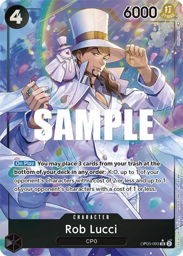 OPTCG Awakening of the New Era OP05-093 Rob Lucci (SR) Alternate Art