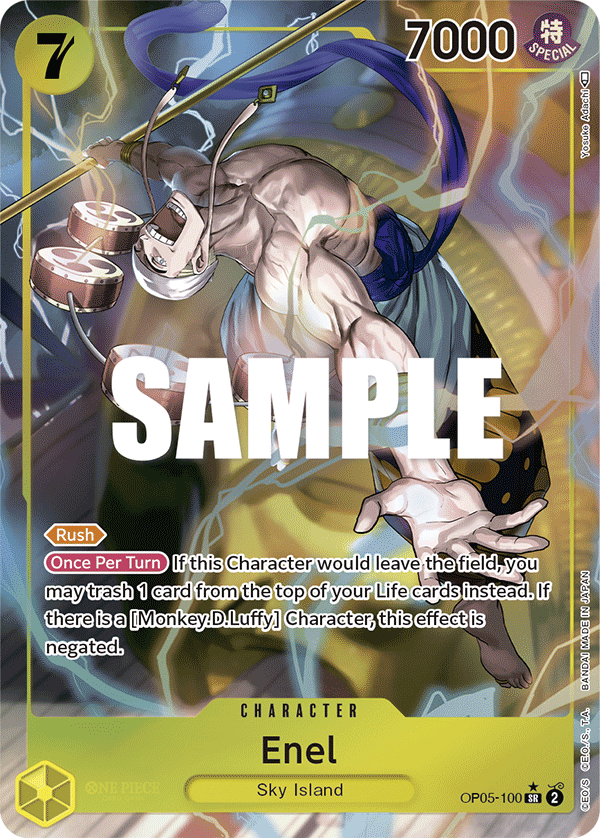OPTCG Awakening of the New Era OP05-100 Enel (SR) Alternate Art