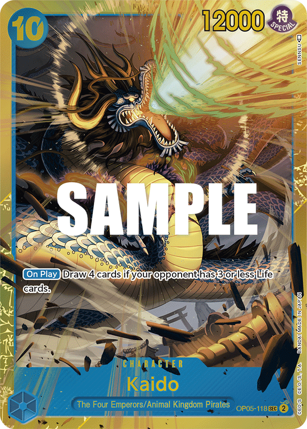 OPTCG Awakening of the New Era OP05-118 Kaido (SEC)