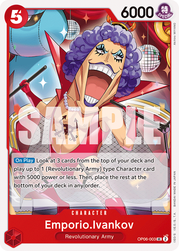 OPTCG Wings of the Captain OP06-003 Emporio.Ivankov