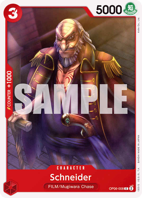 OPTCG Wings of the Captain OP06-008 Schneider