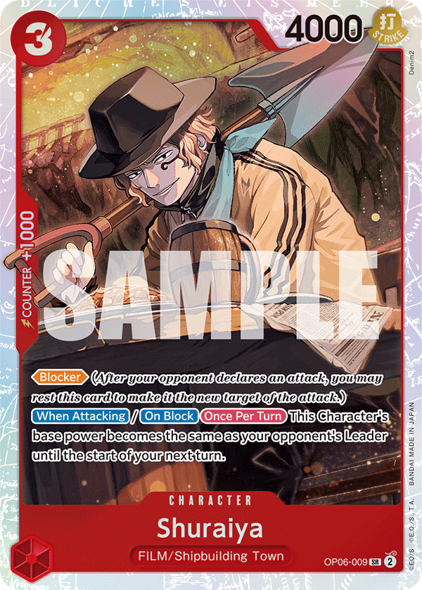 OPTCG Wings of the Captain OP06-009 Shuraiya (SR)
