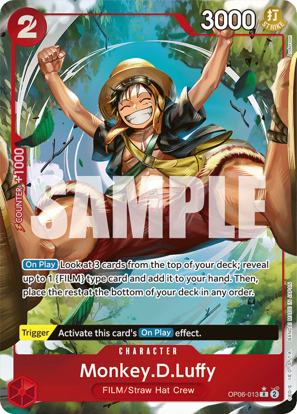 OPTCG Wings of the Captain OP06-013 Monkey.D.Luffy Alternate Art
