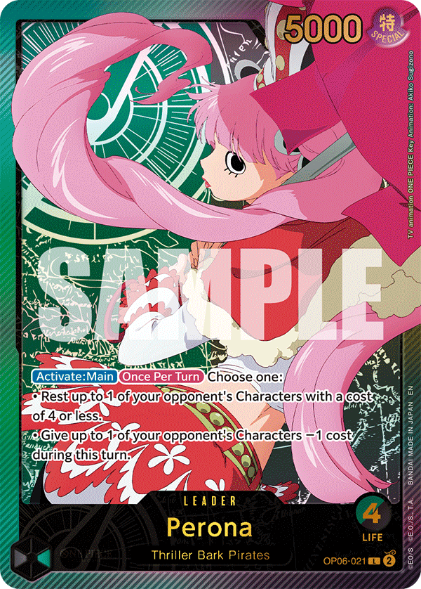 OPTCG Anime 25th Collection OP06-021 Perona (Leader) Special Rare