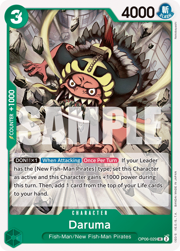 OPTCG Wings of the Captain OP06-029 Daruma