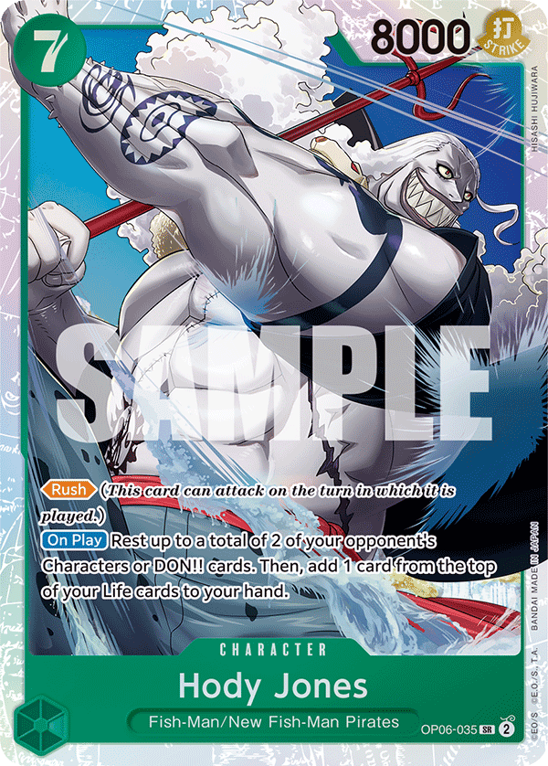 OPTCG Wings of the Captain OP06-035 Hody Jones (SR)