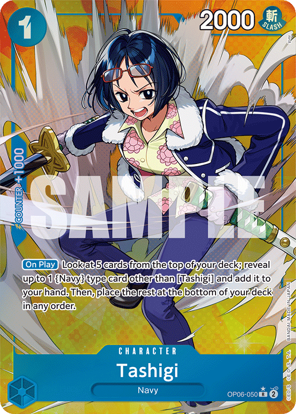 OPTCG Wings of the Captain OP06-050 Tashigi Alternate Art