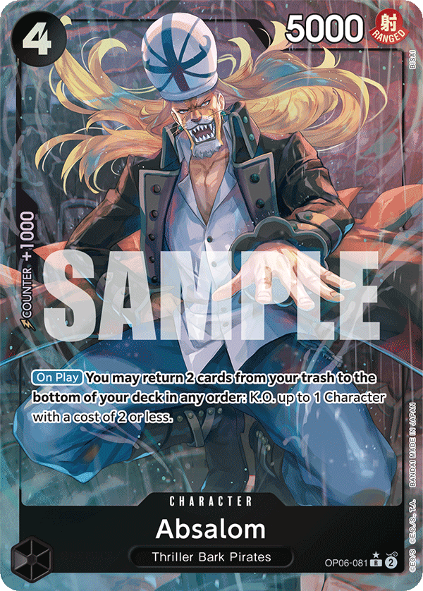 OPTCG Wings of the Captain OP06-081 Absalom Alternate Art