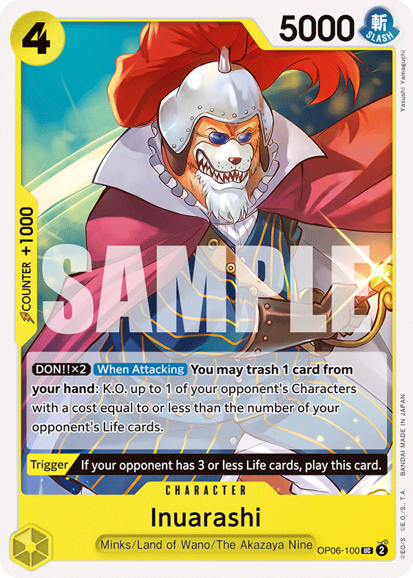 OPTCG Wings of the Captain OP06-100 Inuarashi