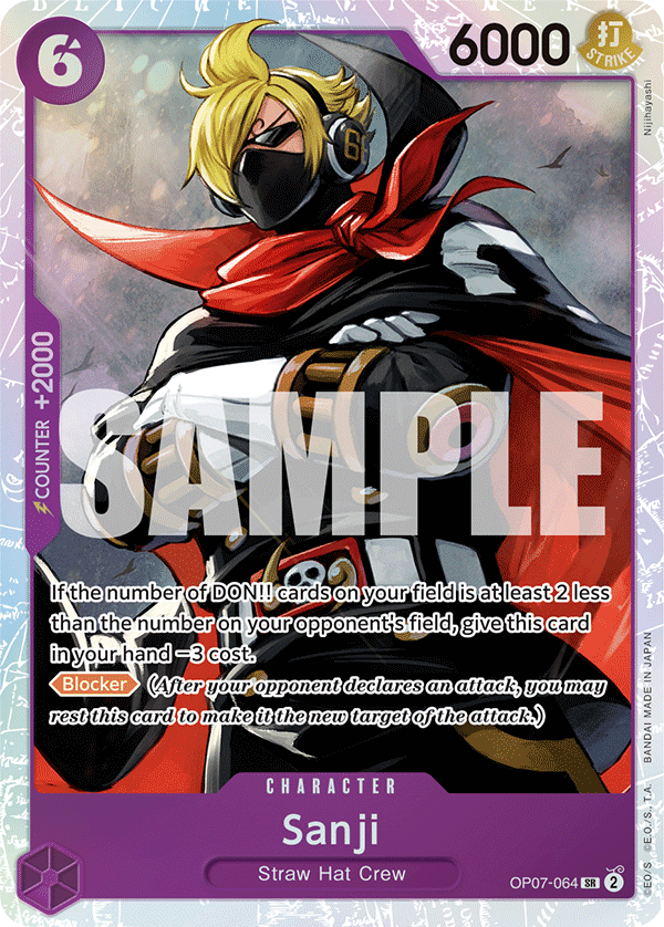 OPTCG 500 Years in the Future OP07-064 Sanji (SR)