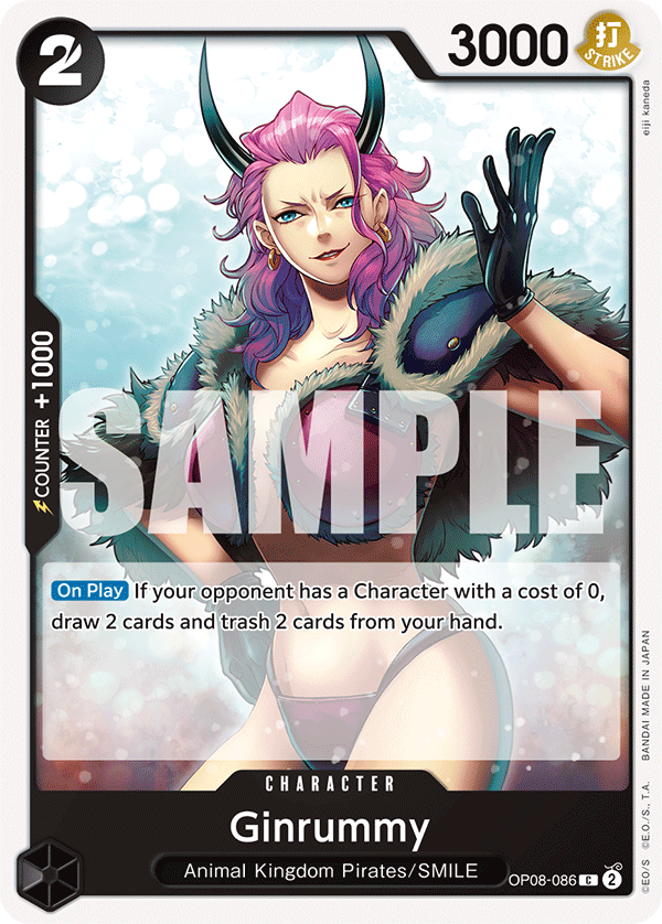 OPTCG Two Legends OP08-086 Ginrummy