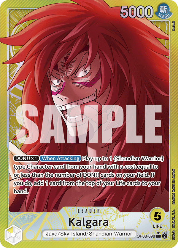 OPTCG Two Legends OP08-098 Kalgara (Leader) Alternate Art