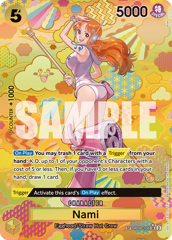 OPTCG Emperors in the New World OP08-106 Nami (SR) Special Rare