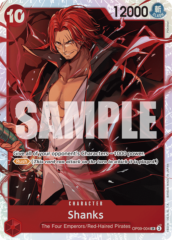 OPTCG Emperors in the New World OP09-004 Shanks (SR)